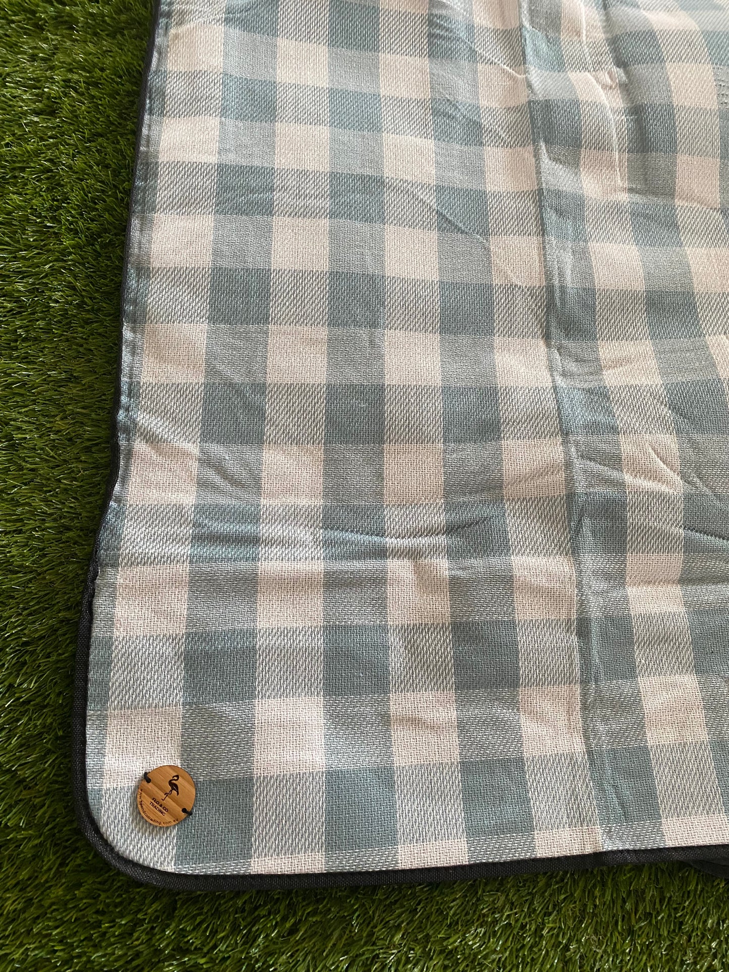 Flo & Co Blue Check Picnic Rug