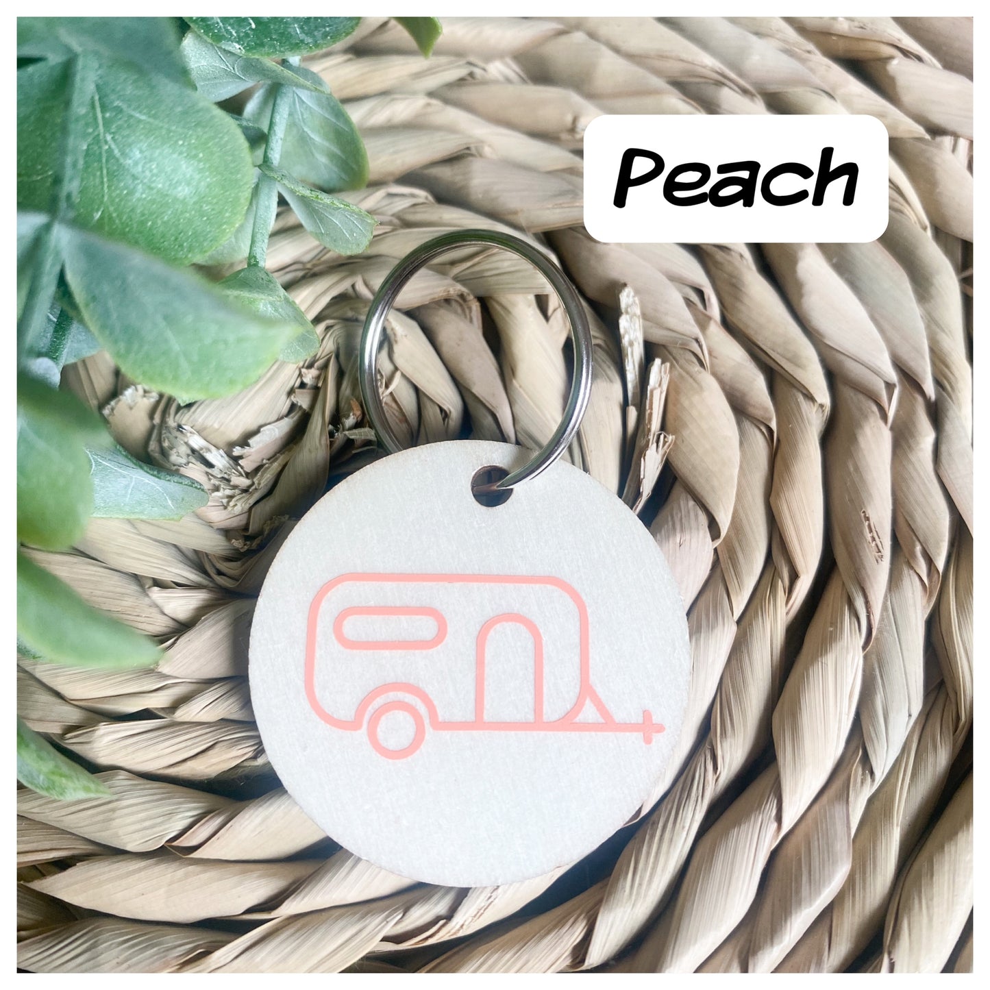 Caravan Wooden Keyrings