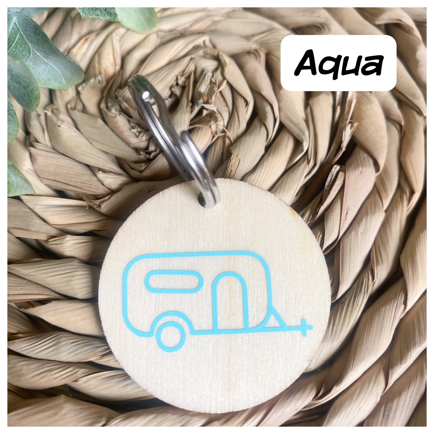 Caravan Wooden Keyrings