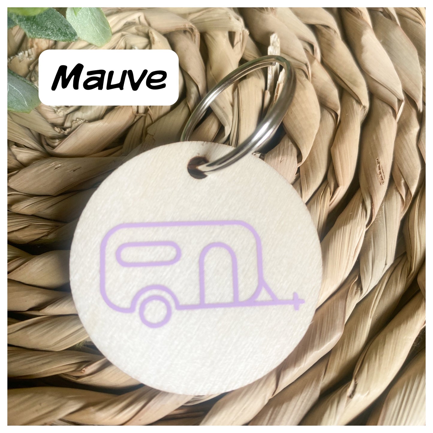 Caravan Wooden Keyrings