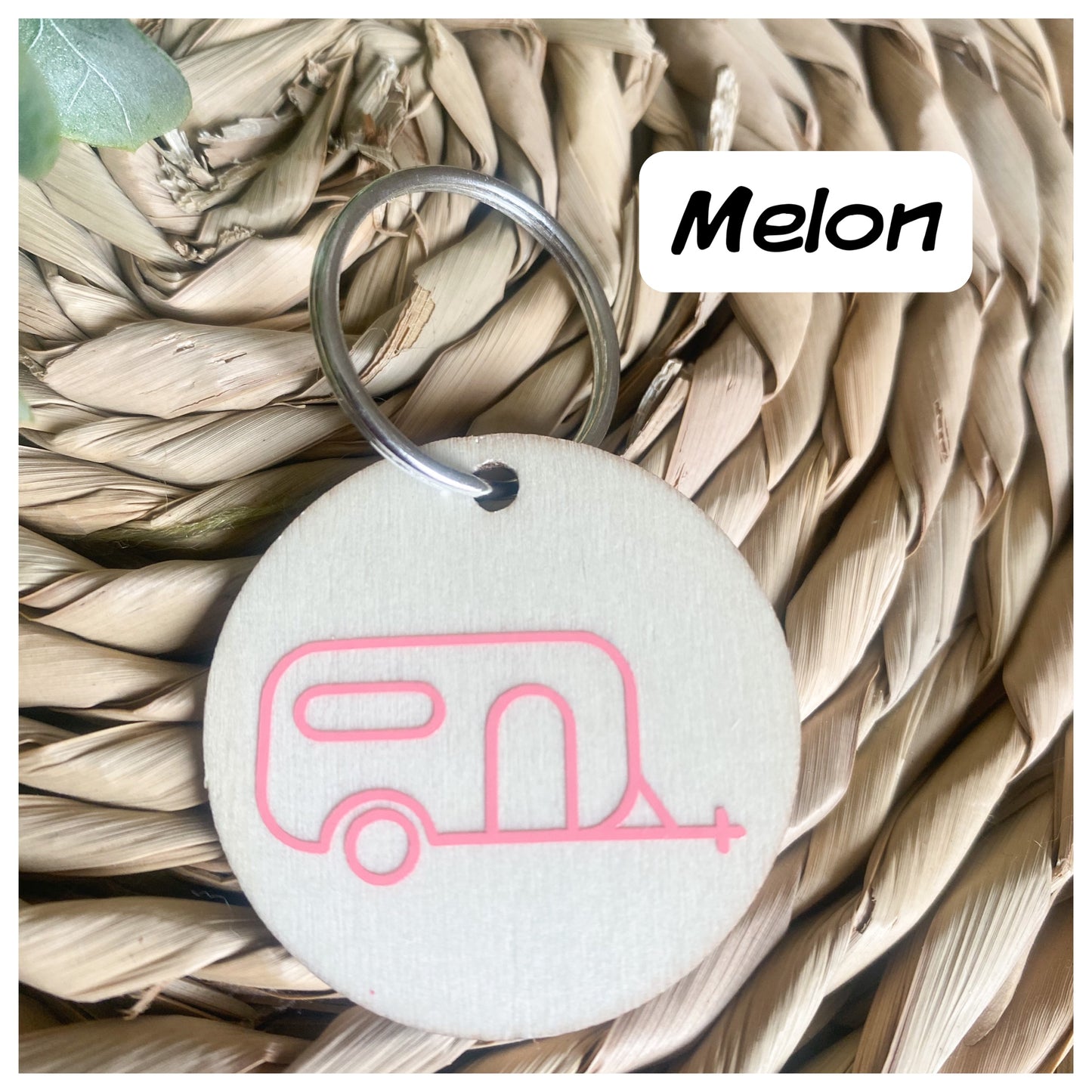 Caravan Wooden Keyrings