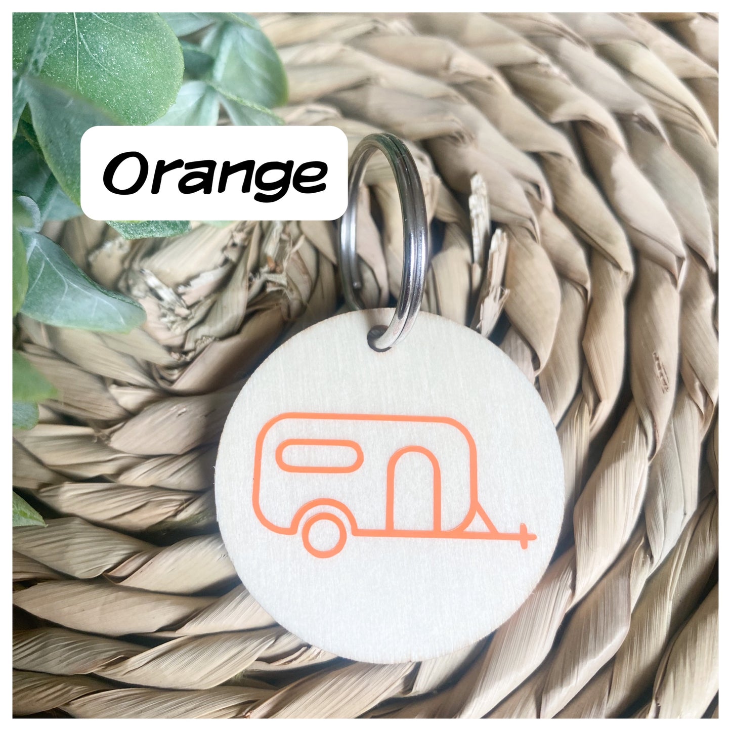 Caravan Wooden Keyrings